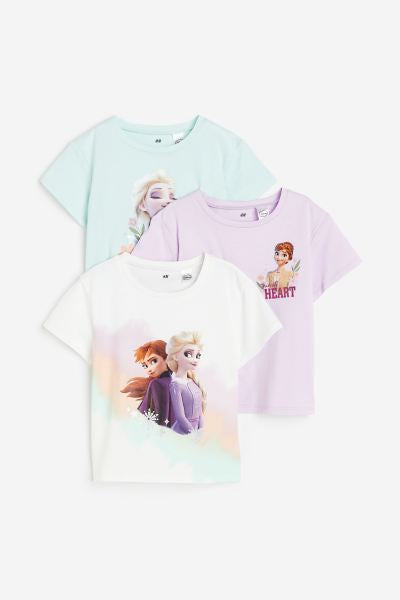 Set 3 camisas Frozen disney niña