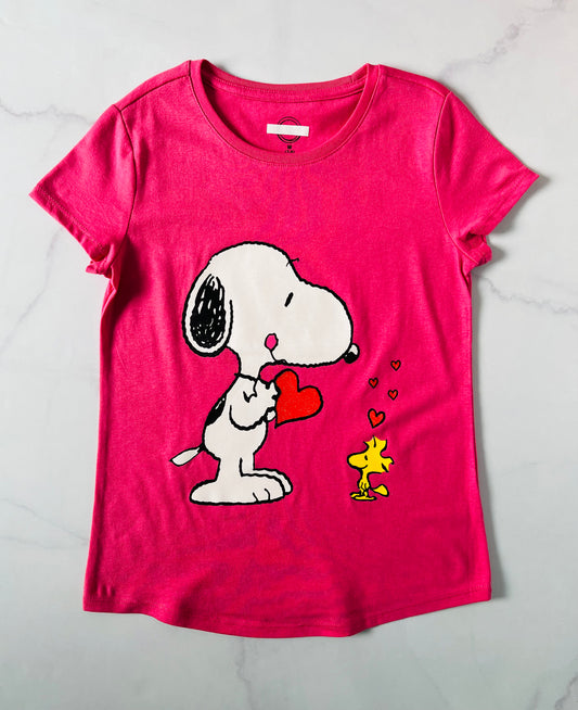 Camisa Snoopy rosado viejo niña