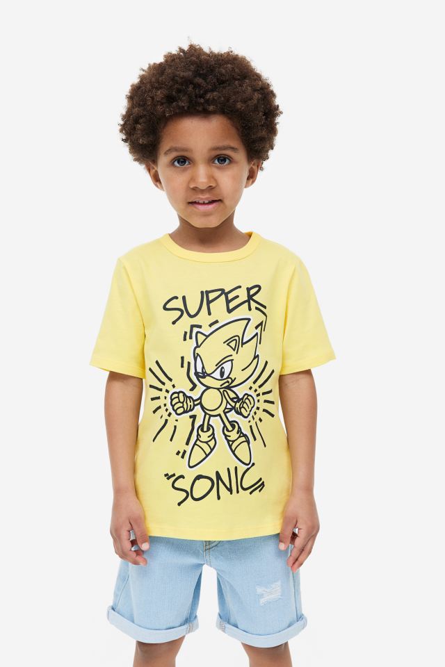 Camisa amarilla H&M sonic niño