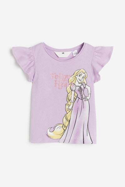 Camisa morada rapunzel  h&m niña