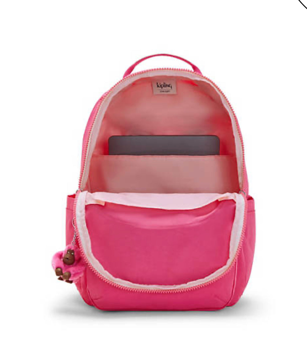 Mochila Kipling rosada Kima Shop HN