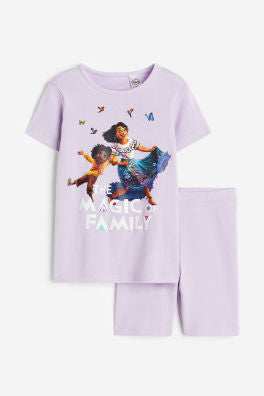 Set 2 piezas morado mirabel encanto H&M niña pijama