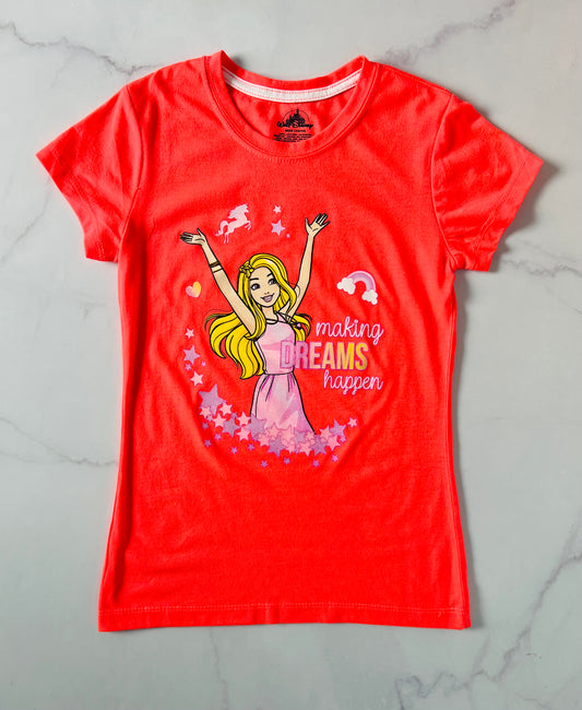 Camisa Barbie  naranja niña