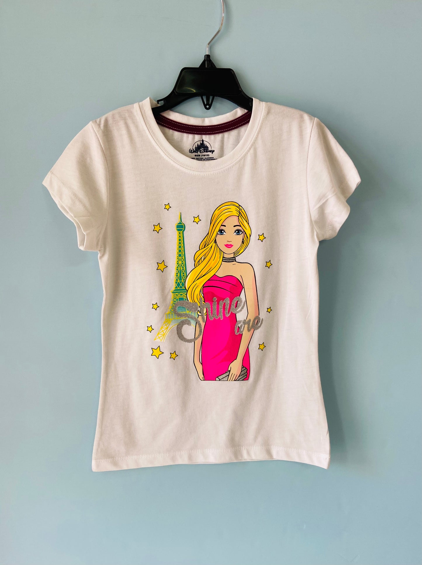 Camisa Barbie blanca niña