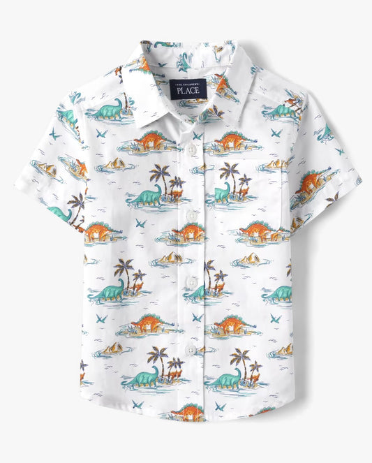 Camisa formal dinosaurios Childrens Place niño