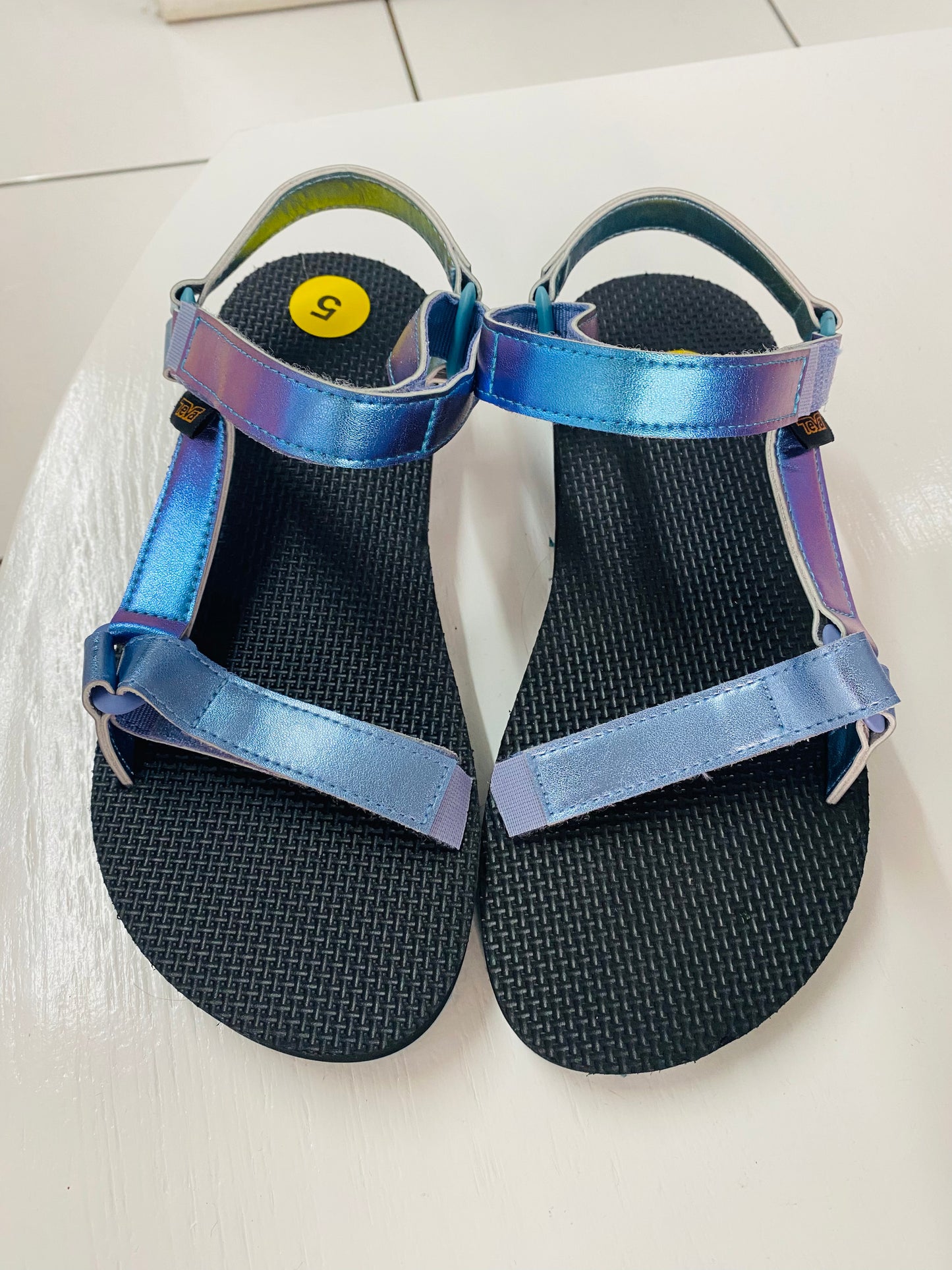 Sandalias azules niña teva 8682