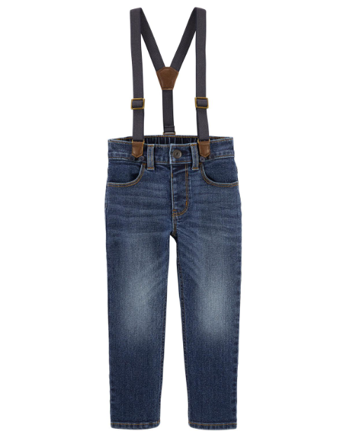 Pantalon Jeans con tirantes oshkosh niño