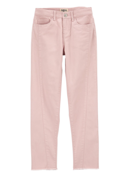 pantalon Jeans Oshkosh niña rosado mom jeans