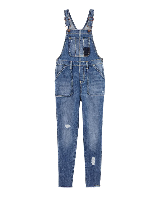 Overall jeans azul roto niña oshkosh