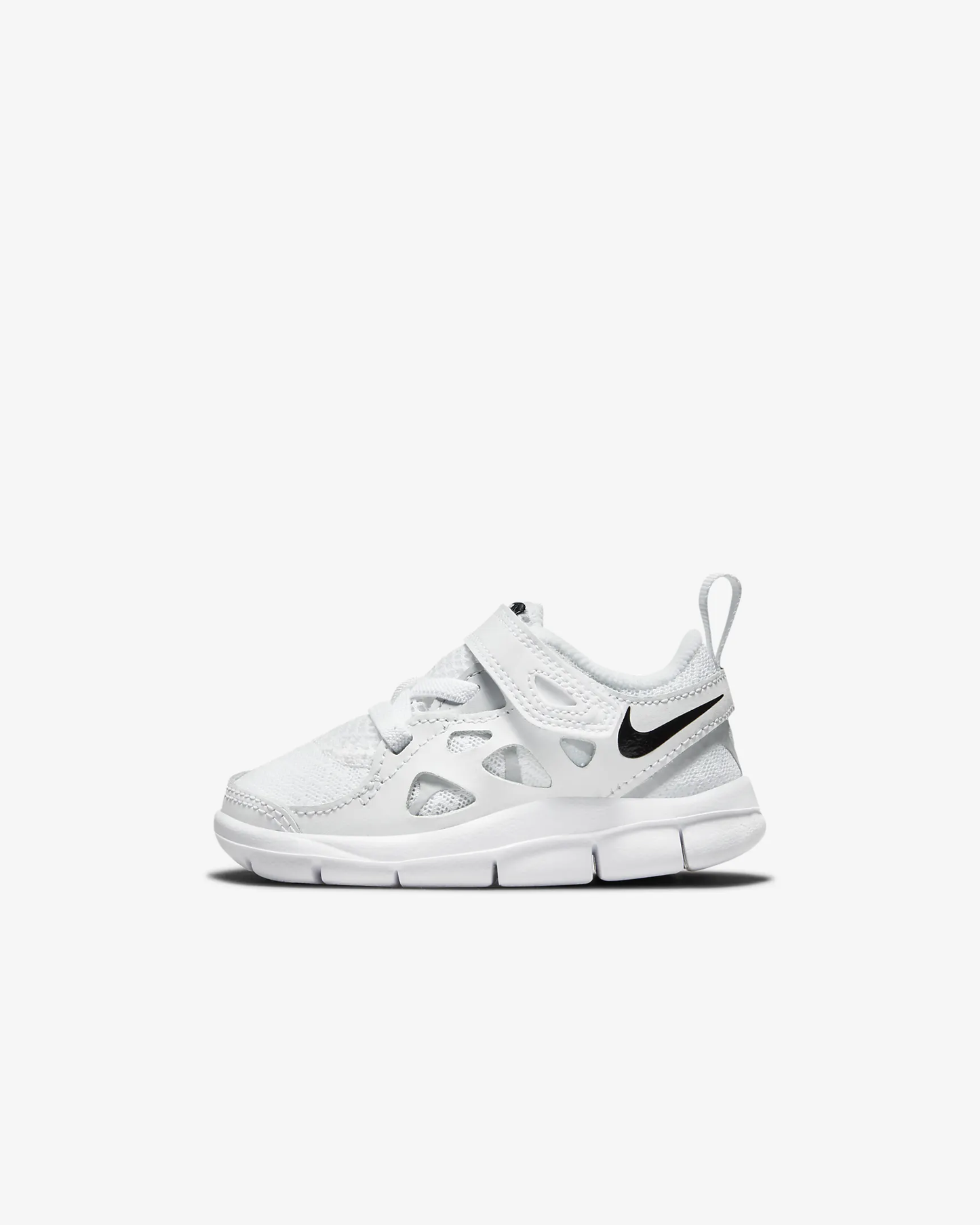 Tenis blancos Nike unisex niña niño free run 2