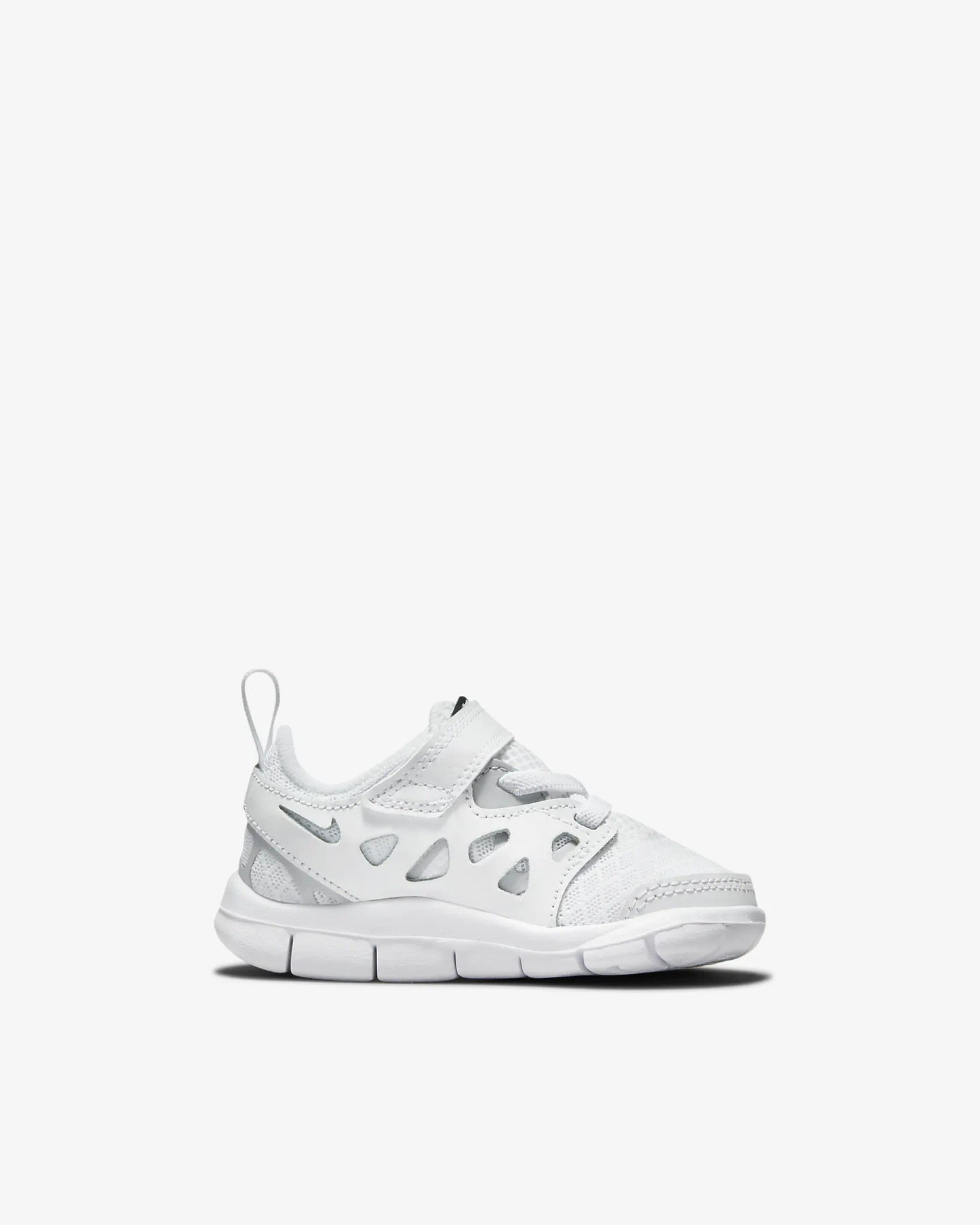 Tenis blancos Nike unisex niña niño free run 2