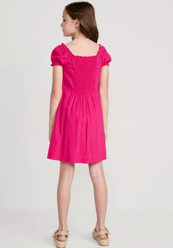 Vestido rosado old navy niña