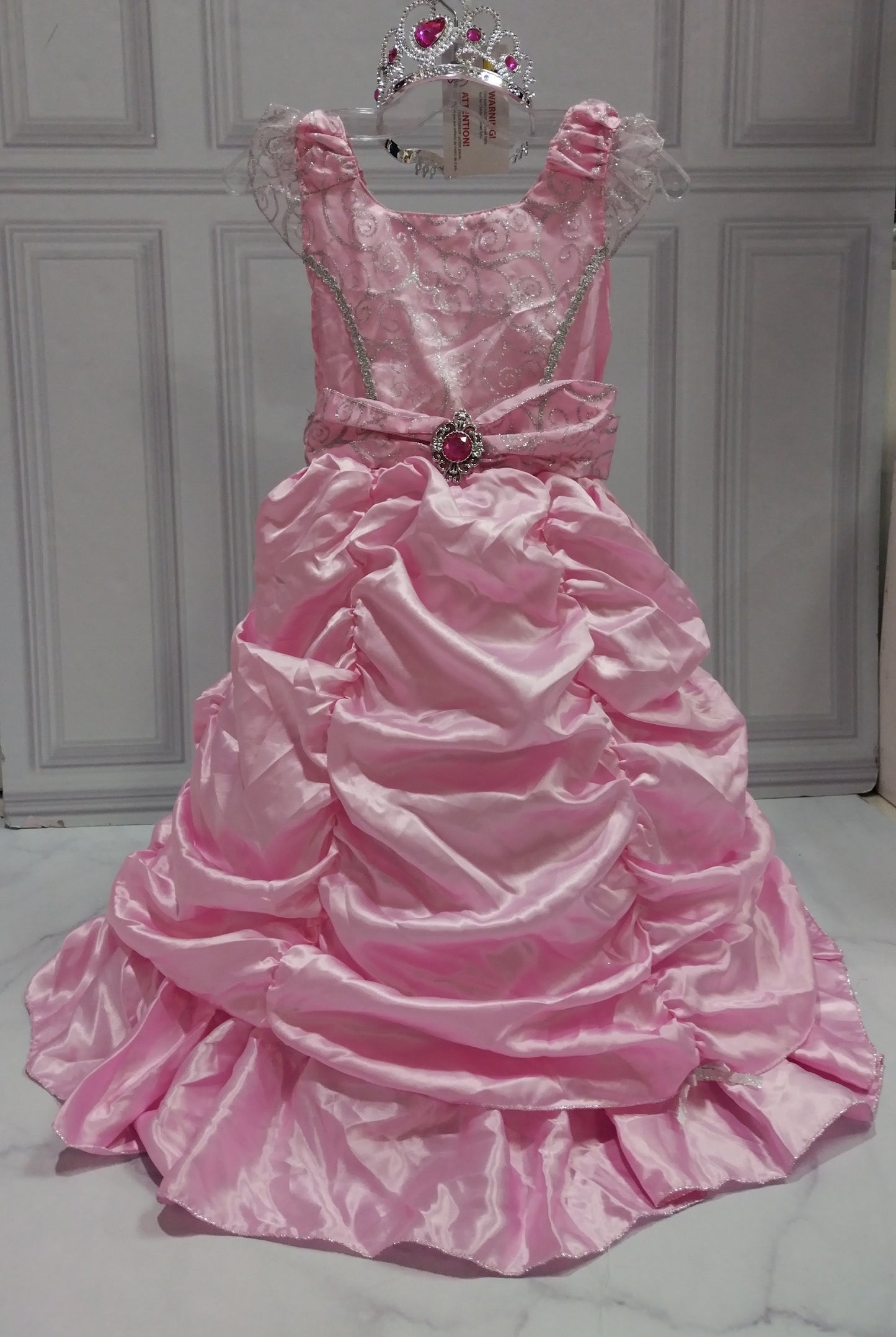 Vestido disfraz princesa rosado