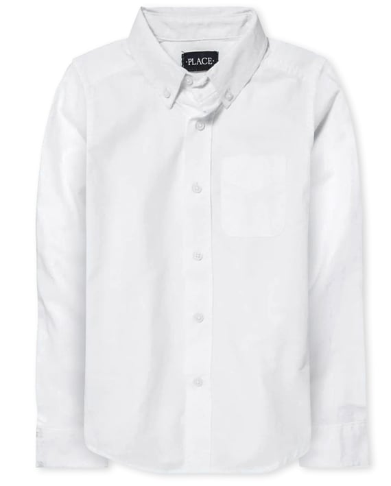 Camisa blanca formal Childrens Place niño 5/6 -14 años Oxford