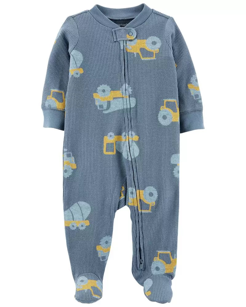 Pijama azul construcción Carters bebé Niño