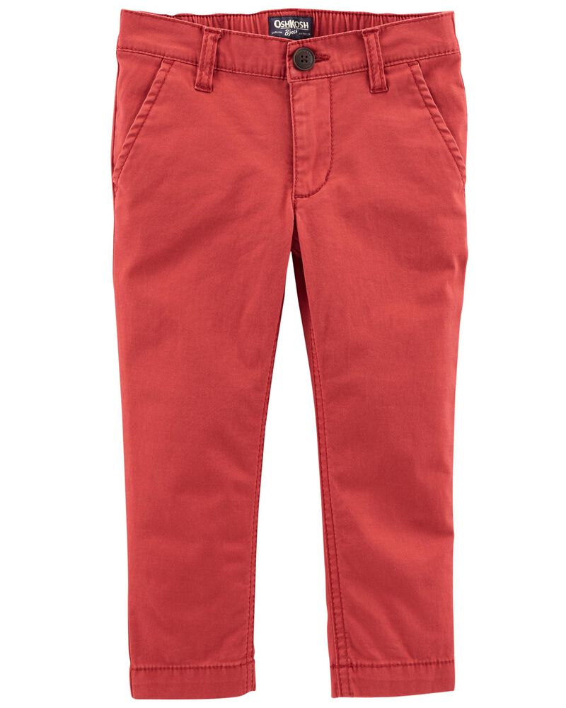 Pantalon rojo tela formal Oshkosh niño Slim Stretch