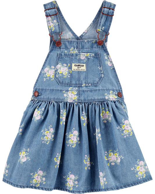 Overall vestido flores Oshkosh Jumper falda