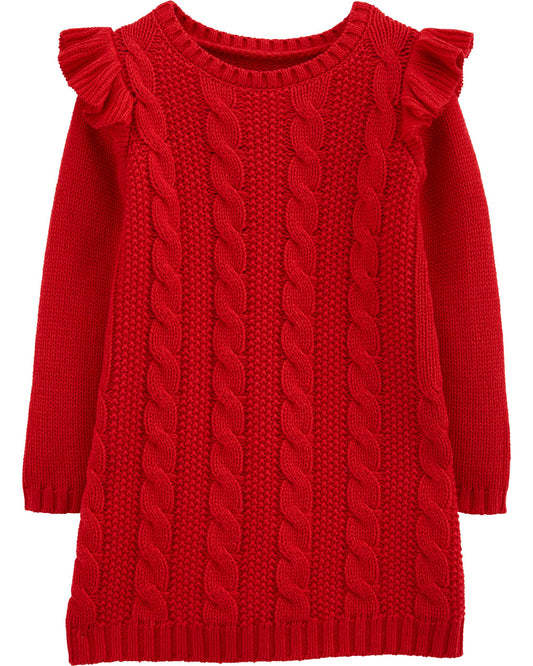 Vestido rojo Carter's niña sweater