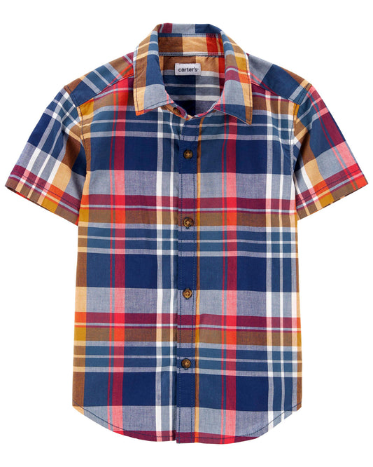 Camisa cuadros colores carters niño formal