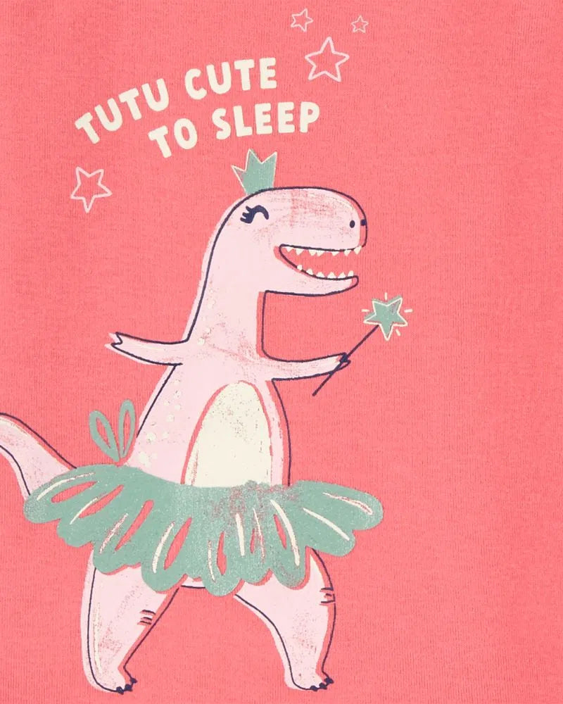 Set 4 Piezas pijamas carters niña dinosaurio