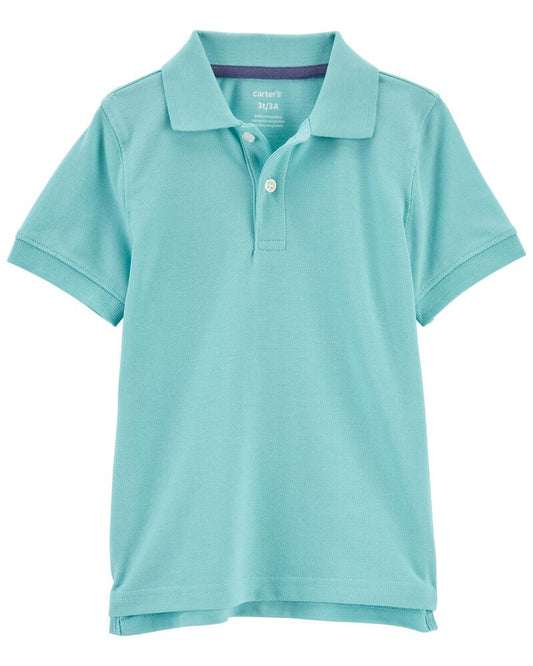 Camisa verde menta polo carters niño