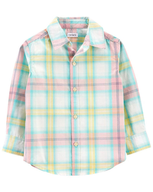 Camisa cuadros colores carters niño formal