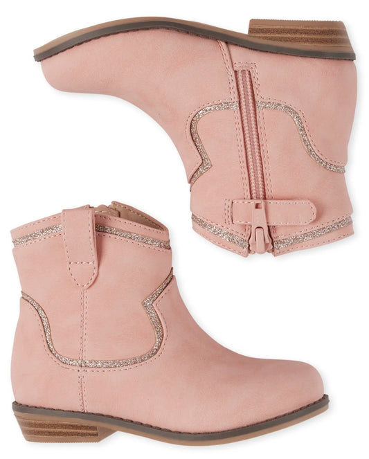 Botas vaqueras botines burritos rosados Childrens place