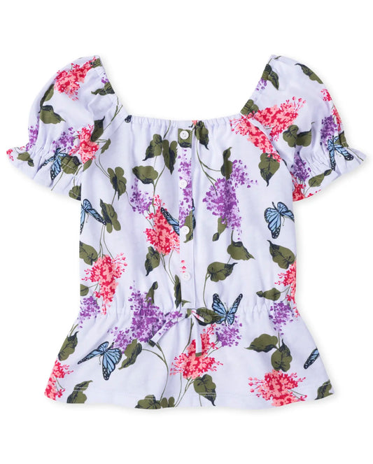 camisa flores mariposa moradaPlace niña 3033037