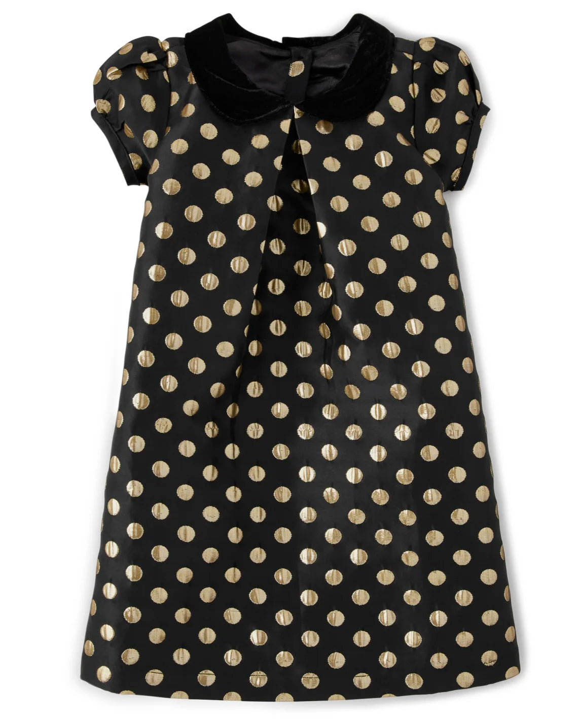 Vestido dorado negro niña Gymboree polka dot 2-12