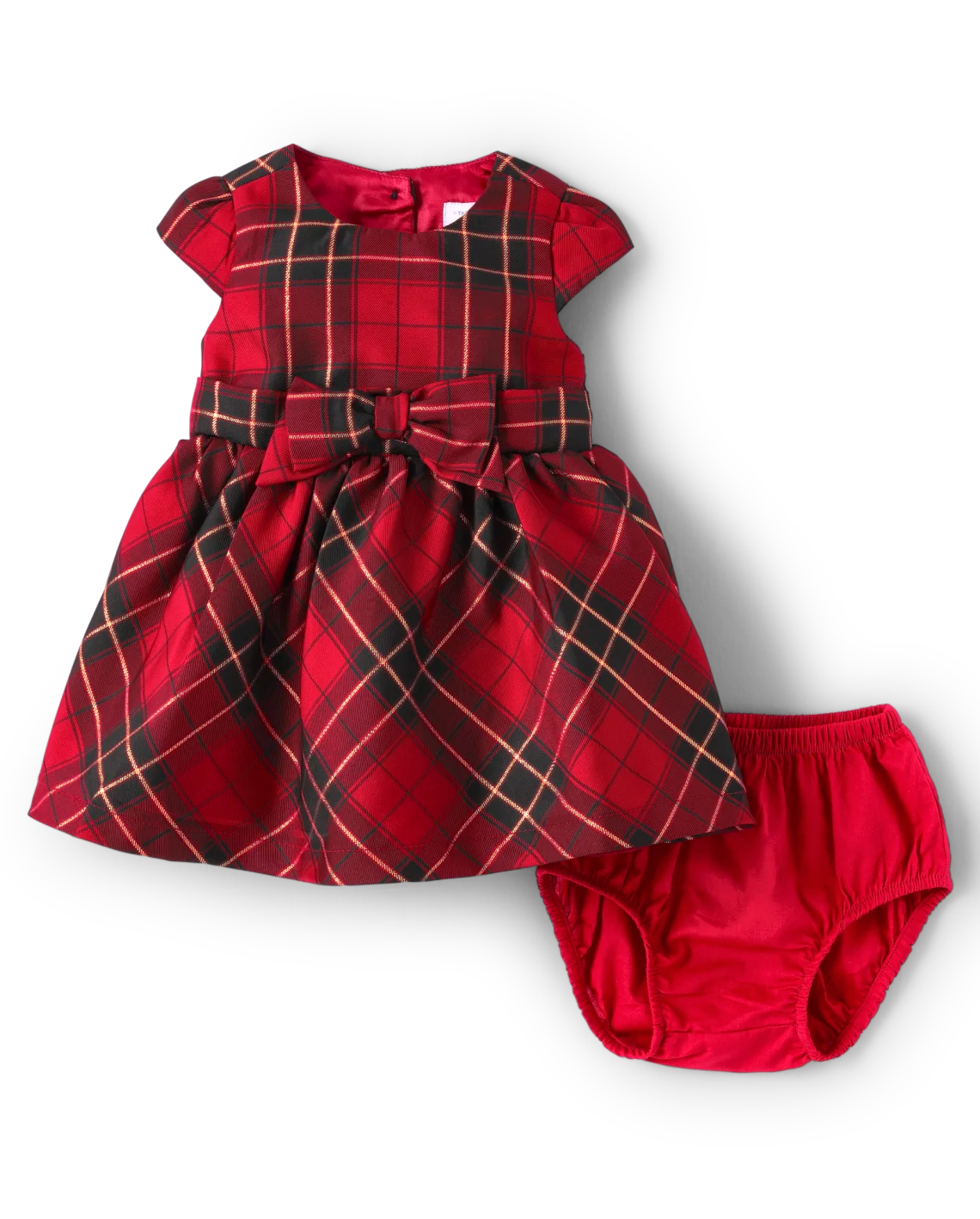 Vestido rojo cuadros bebe niña Children's Place 0 a 18 meses