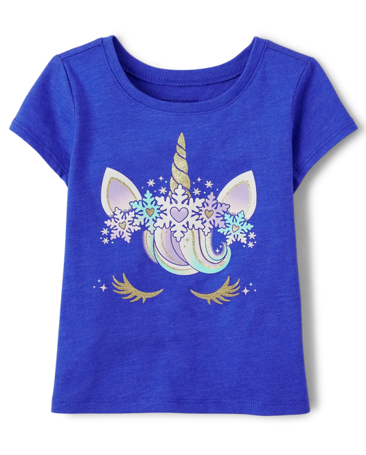 Camisa morada unicornio  Childrens Place niña