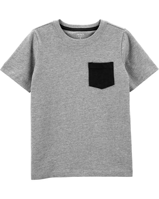 Camisa gris bolsa Carters  niño