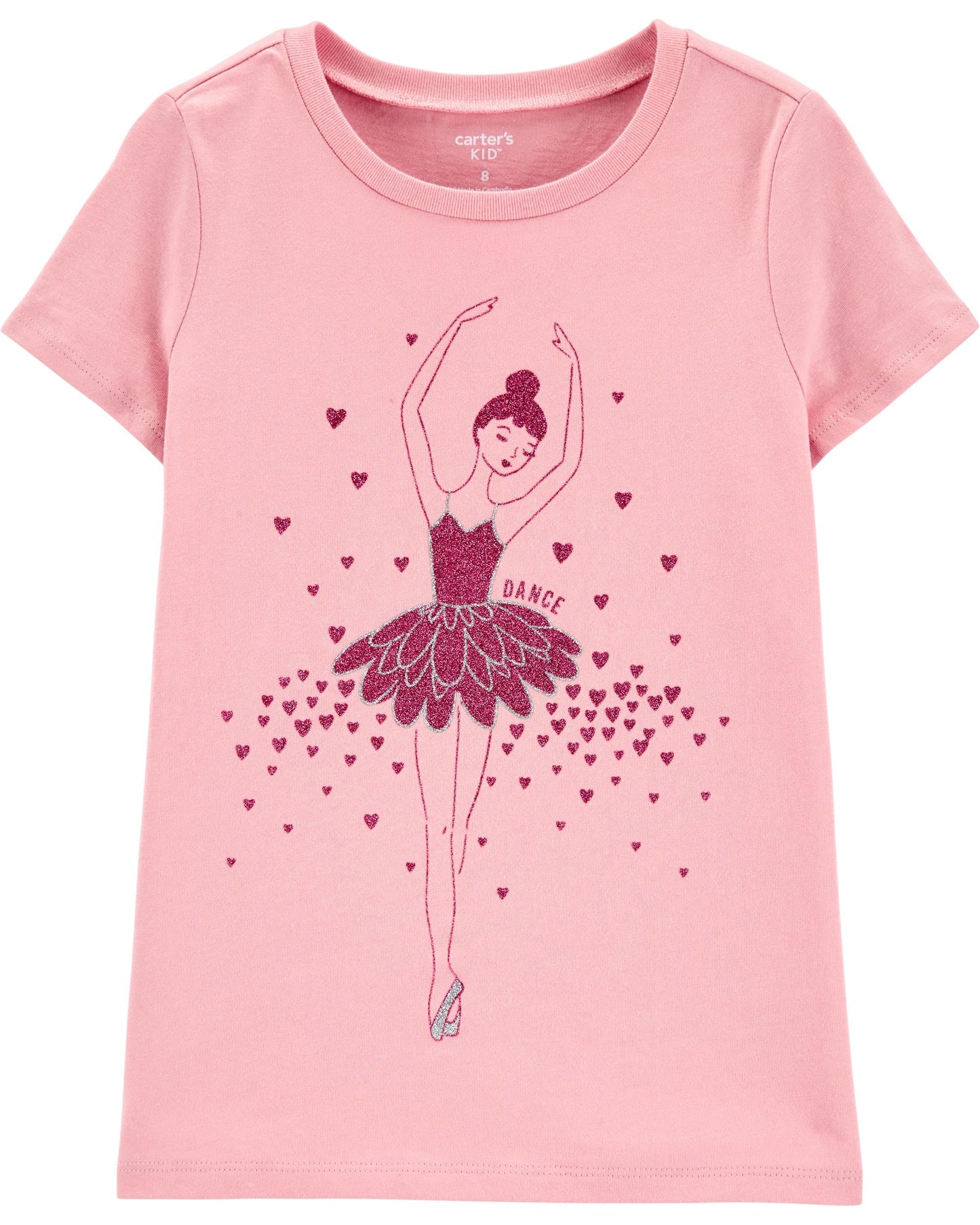 Camisa rosada bailarina Carter's niña 2-5t