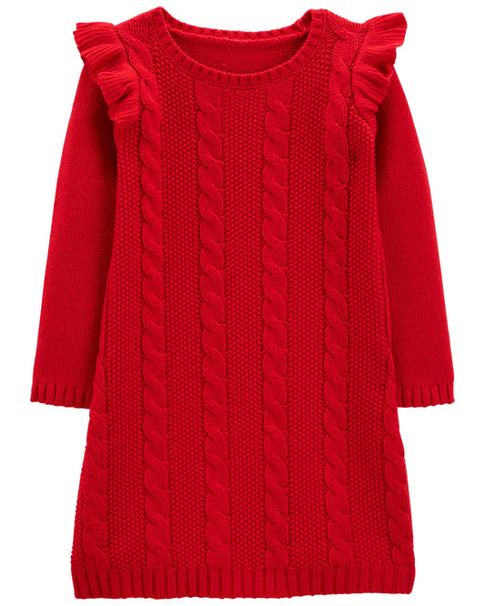 Vestido rojo niña sueter carters 2-14 años