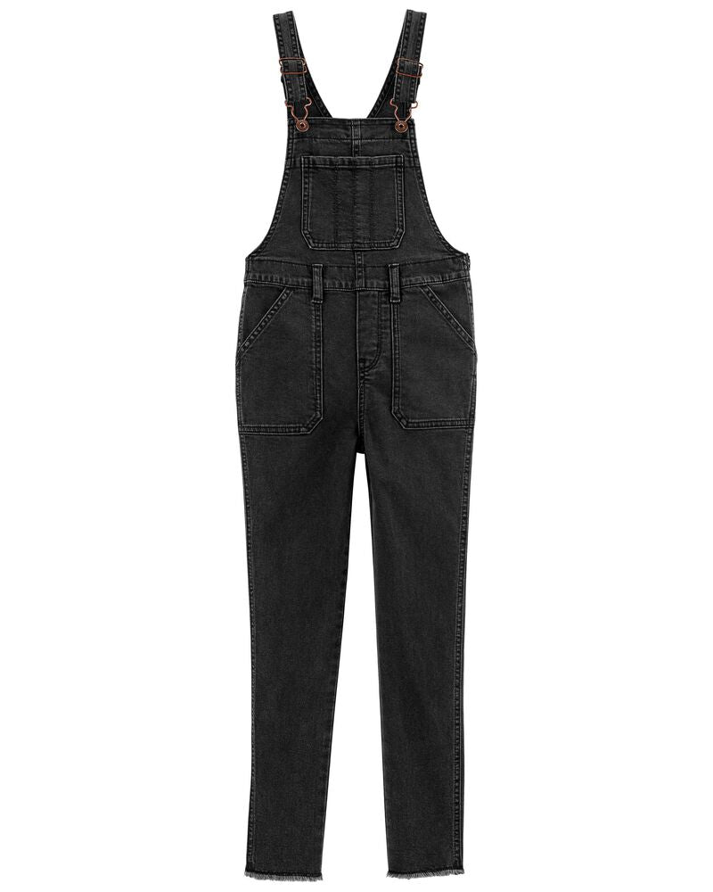 Overall negro niña oshkosh 3n660510 con siper al lado