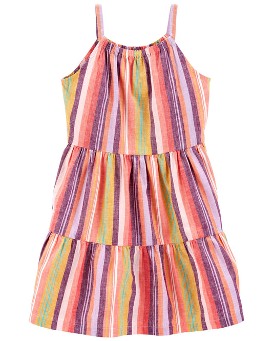 Vestido niña rayas carters 5-14 años