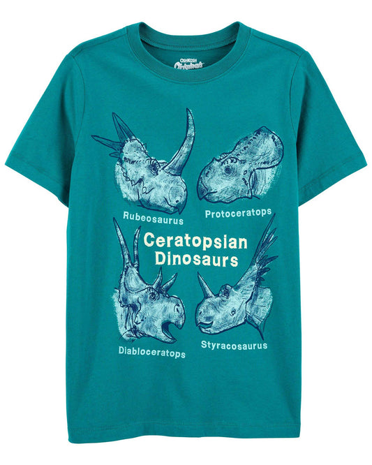 Camisa verde Dinosaurios niño oshkosh