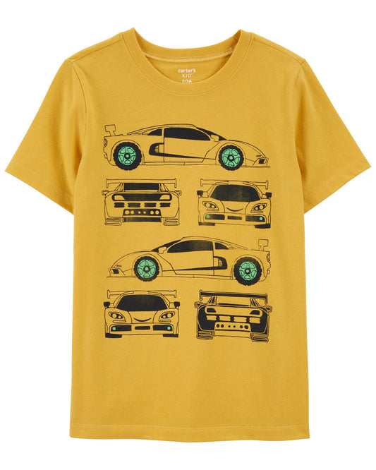 Camisa amarilla carros Carters niño