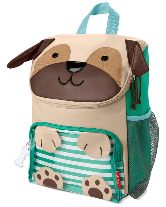 Mochila Skip hop perrito verde café grande