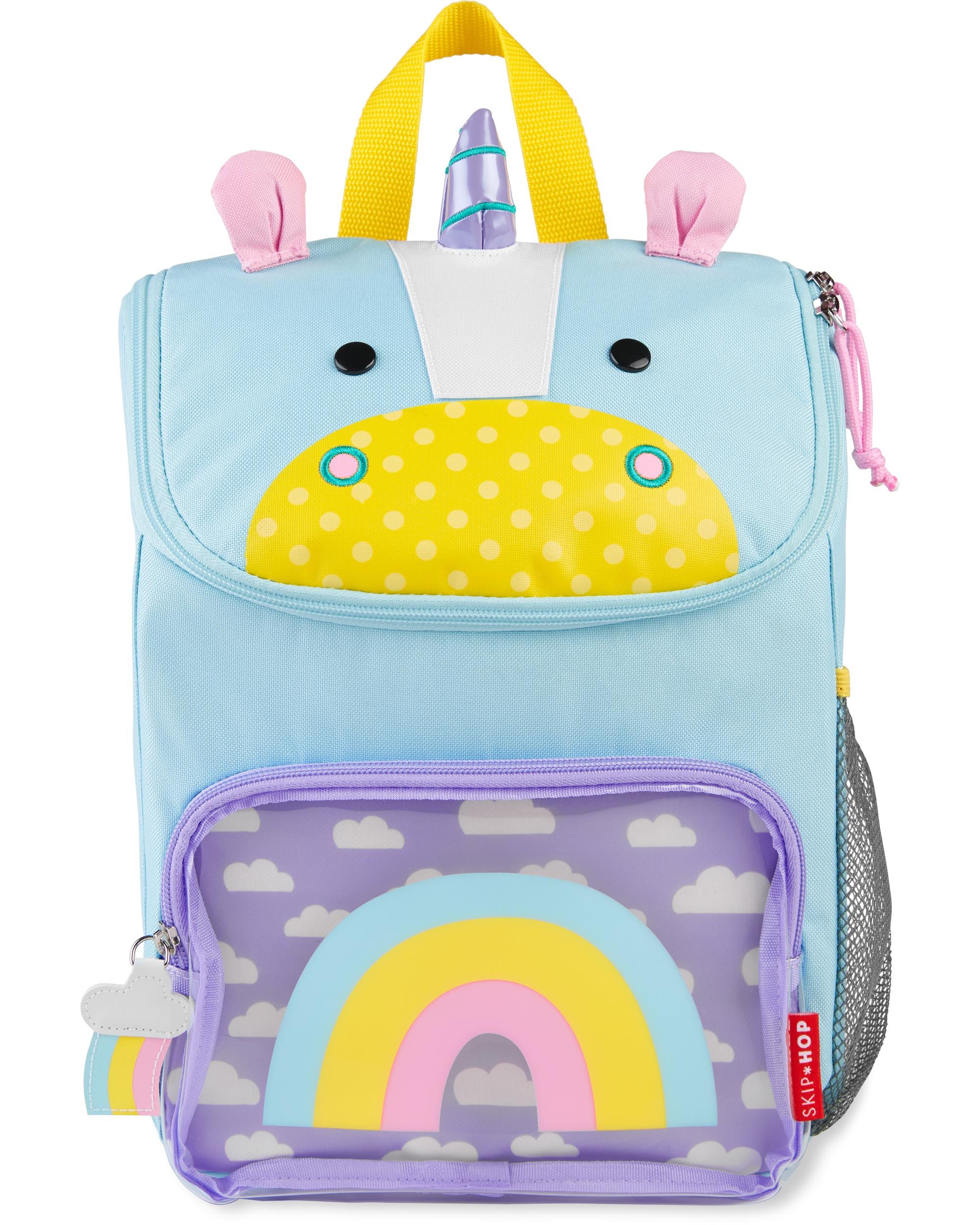 Mochila Skip hop Unicornio grande verde amarillo Kima Shop HN