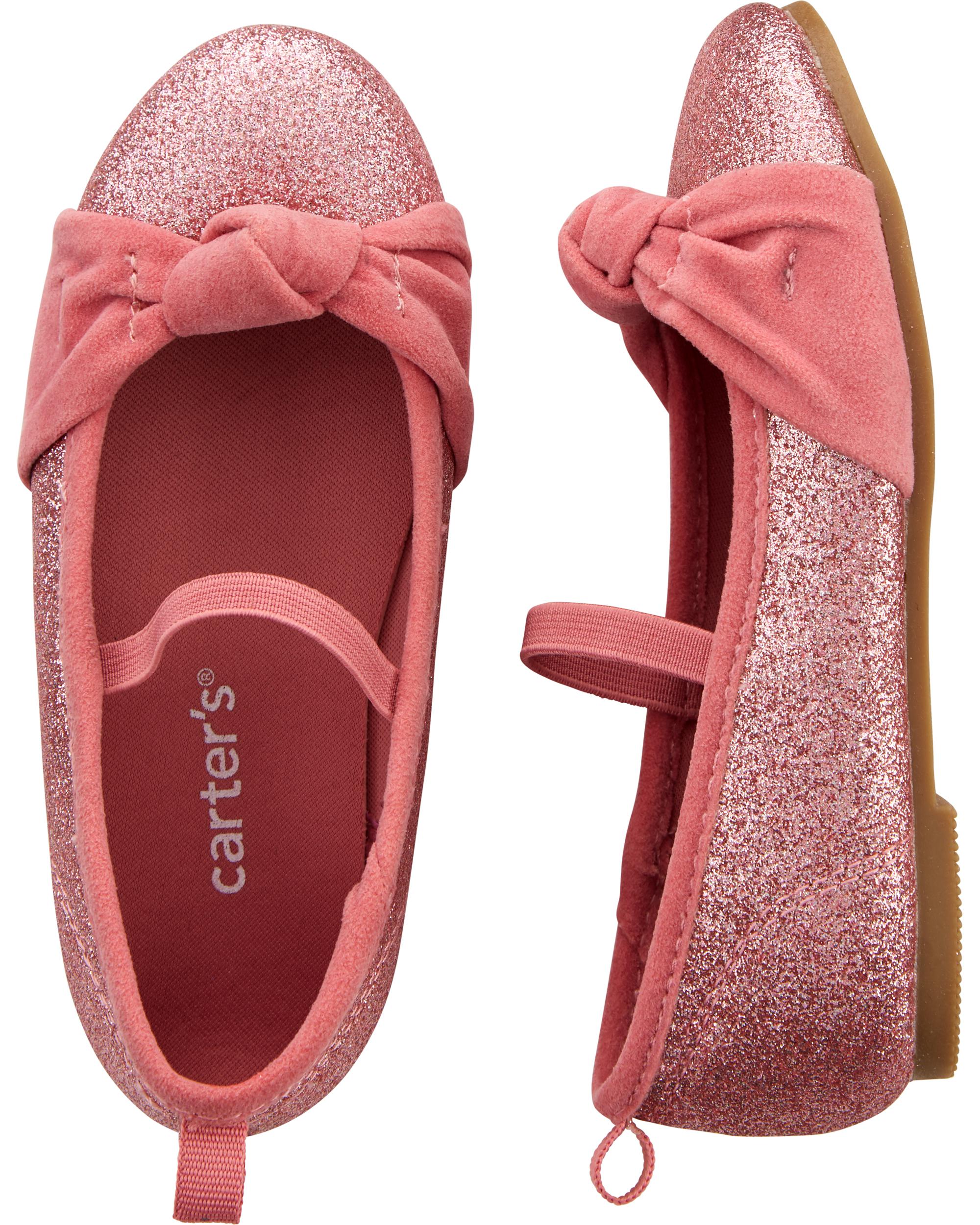 Carter's glitter ballet discount flats