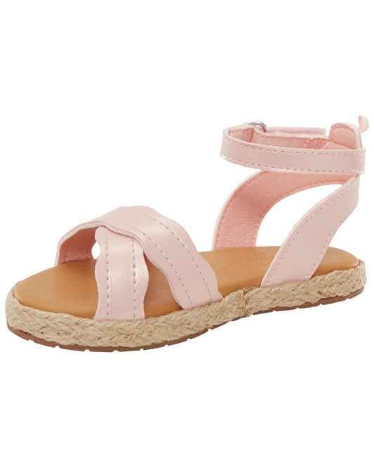 Sandalias Oshkosh Rosadas Braided 4-12