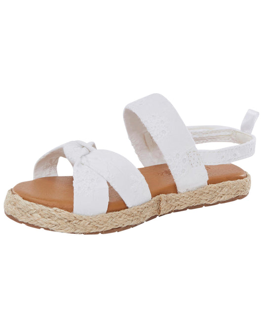 Sandalias blancas oshkosh niña.