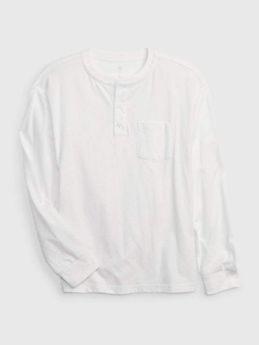 Camisa manga larga blanca Gap niño