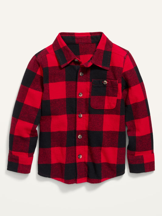 Camisa roja cuadros Old navy niño