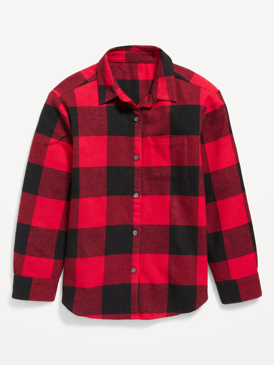 Camisa roja cuadros niña Old Navy  4-16 87214064