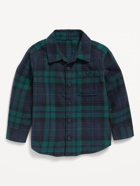 Camisa verde cuadros Old Navy niño formal 477848