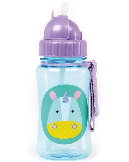 Termo Skip Hop unicornio 13 oz plastico pajilla