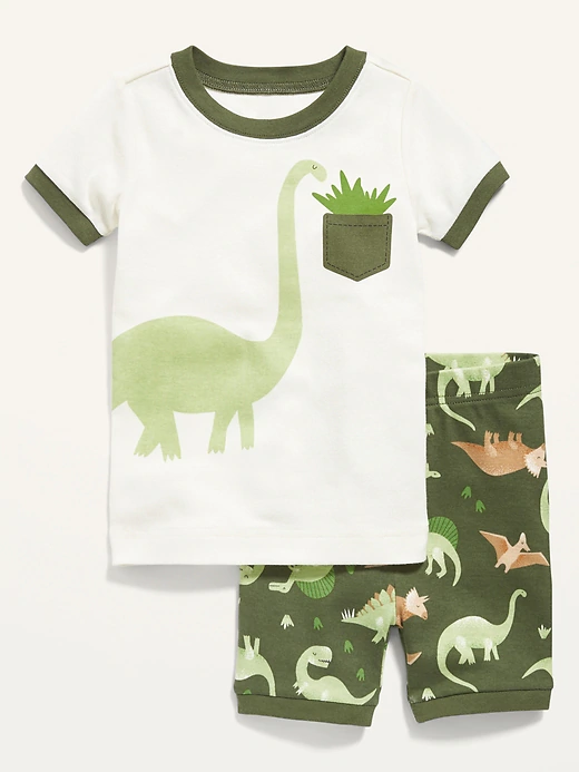 Set 2 piezas  Old navy pijama niño Dinosario