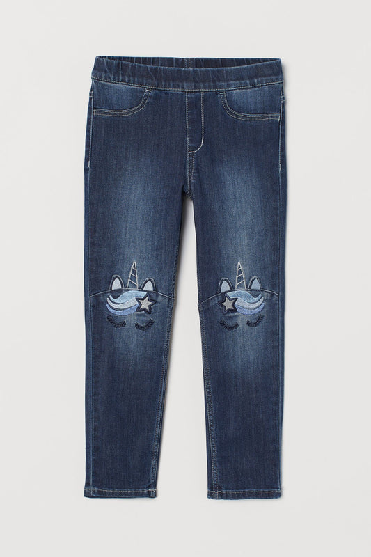 Pantalon Jeans niña H&M unicornio 047280